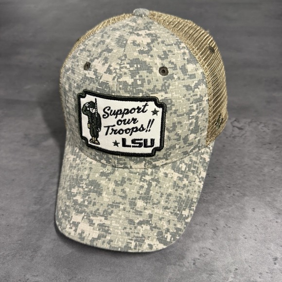 Other - LSU Tigers SnapBack Hat Digital Camo Mesh Trucker Hat‎ Low Profile Army Military